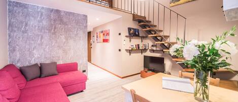 Apartamento, 2 habitaciones | Zona de estar