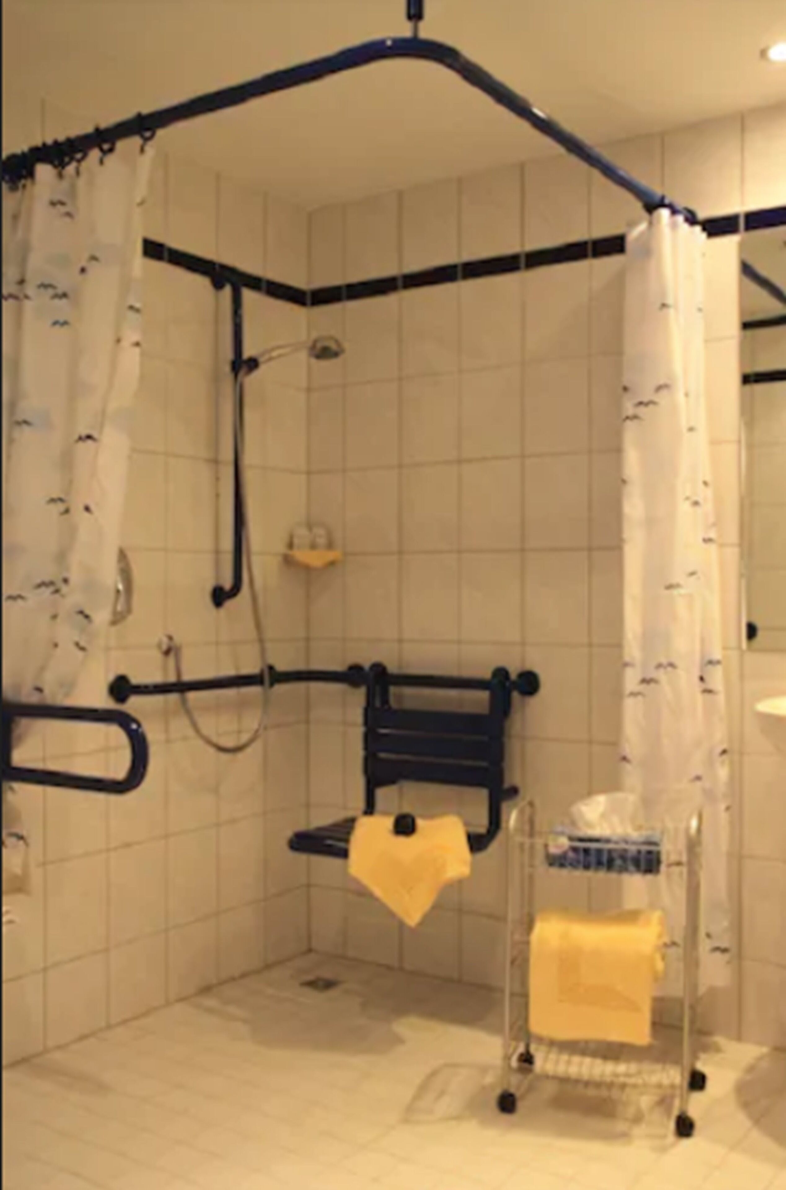 single room | bathroom | shower, free toiletries, hair dryer, towels