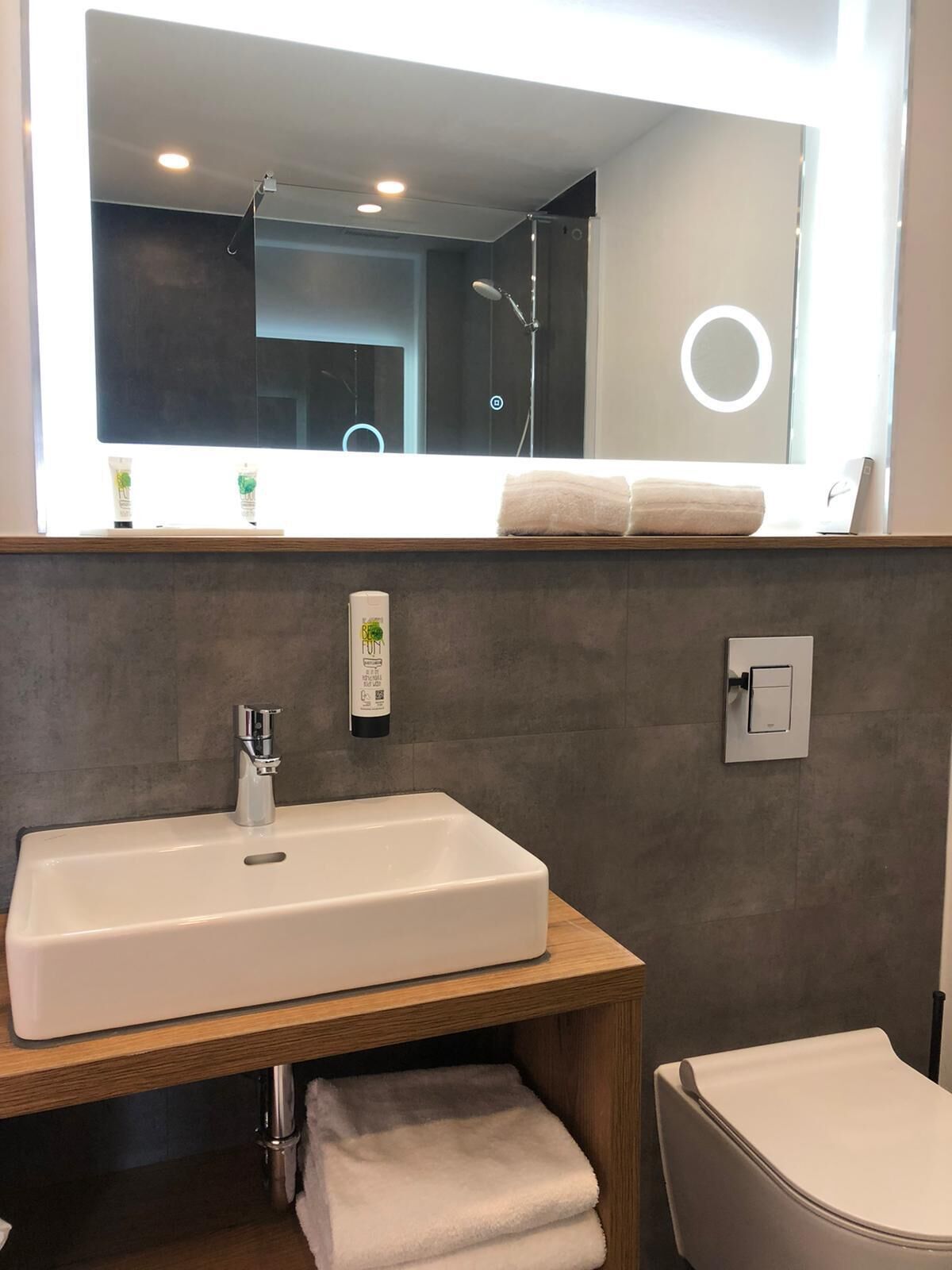 Premium Double Room | Bathroom | Shower, free toiletries, hair dryer, bathrobes