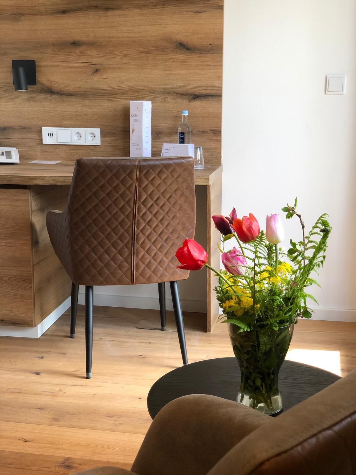 premium double room | living area | flat-screen tv