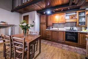 Apartment, 1 Schlafzimmer | Eigene Küche | Großer Kühlschrank, Mikrowelle, Ofen, Herdplatte