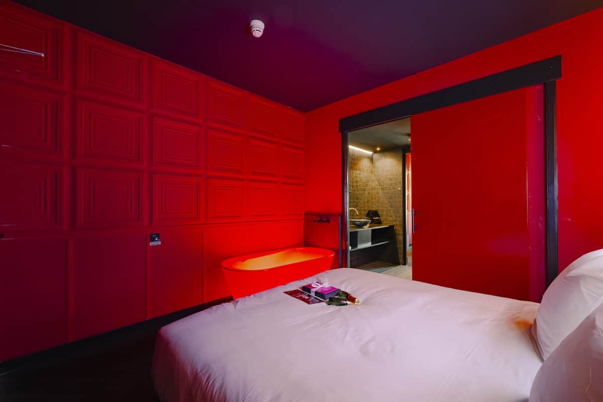 1 habitación y ropa de cama de alta calidad