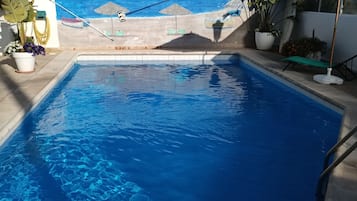 Basic Double or Twin Room, 2 Single Beds, Pool View | Terrace/patio