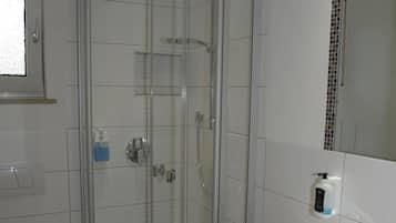 Comfort Double Room | Bathroom | Shower, bathrobes, towels
