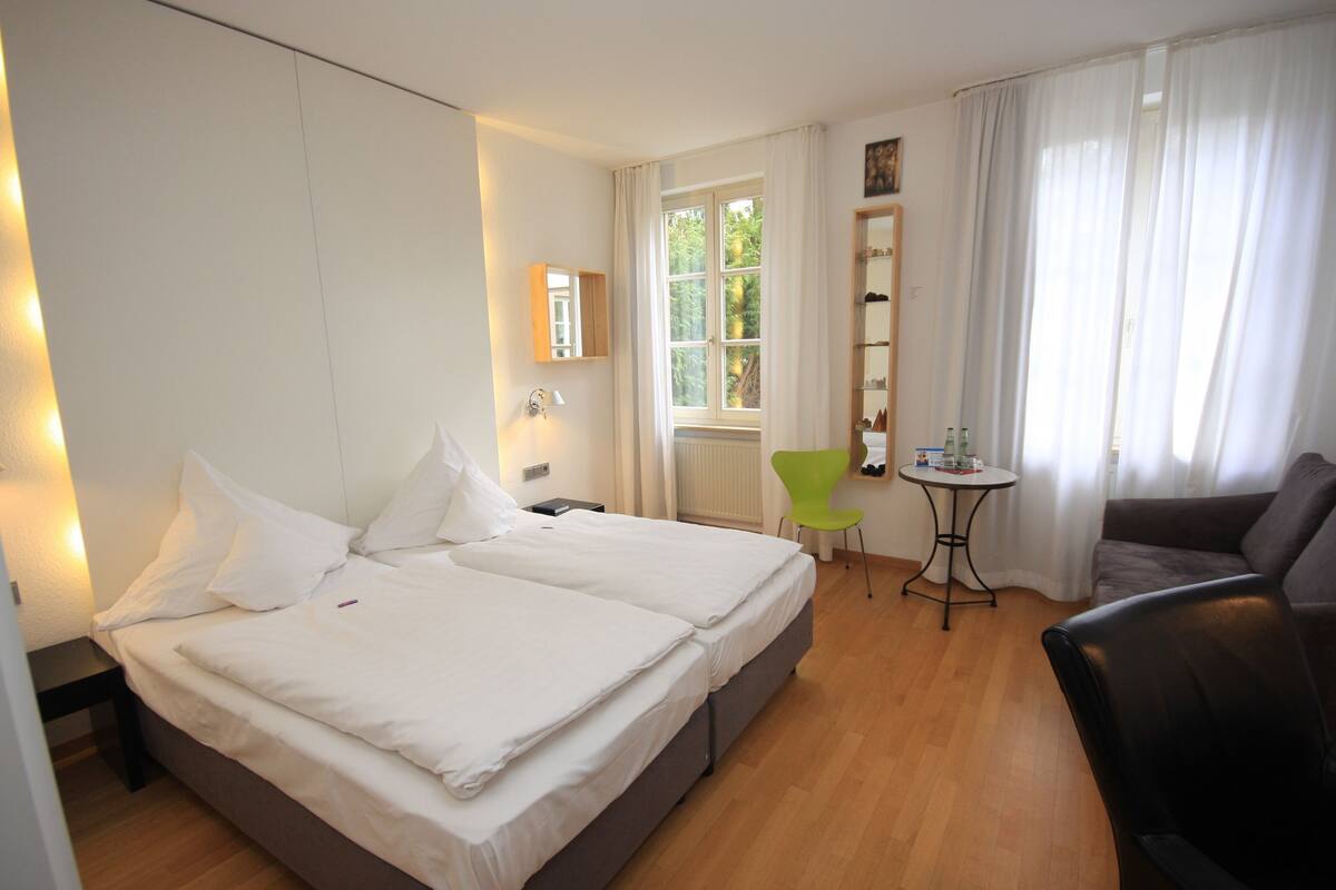 Habitación doble superior, 2 camas individuales, para no fumadores | Ropa de cama hipoalergénica, decoración personalizada y escritorio