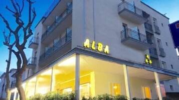 Front of property - evening/night