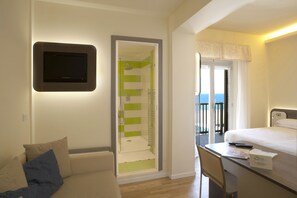 Kamar Comfort, pemandangan laut | Brankas, Wi-Fi gratis, dan seprai linen