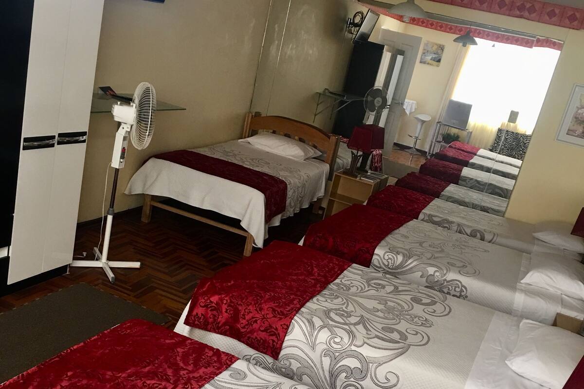 Quadruple Room, Private Bathroom | Iron/ironing board, free WiFi, bed sheets