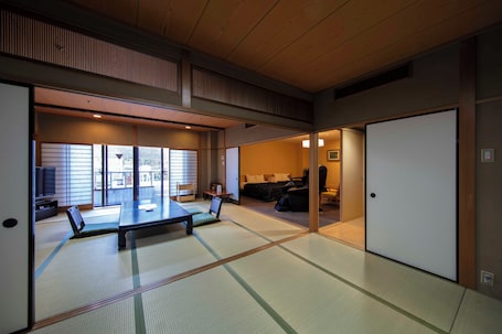 Japanese-Western style Room with Open-air bath, FUGETSU, Non Smoking | In-room safe, free WiFi