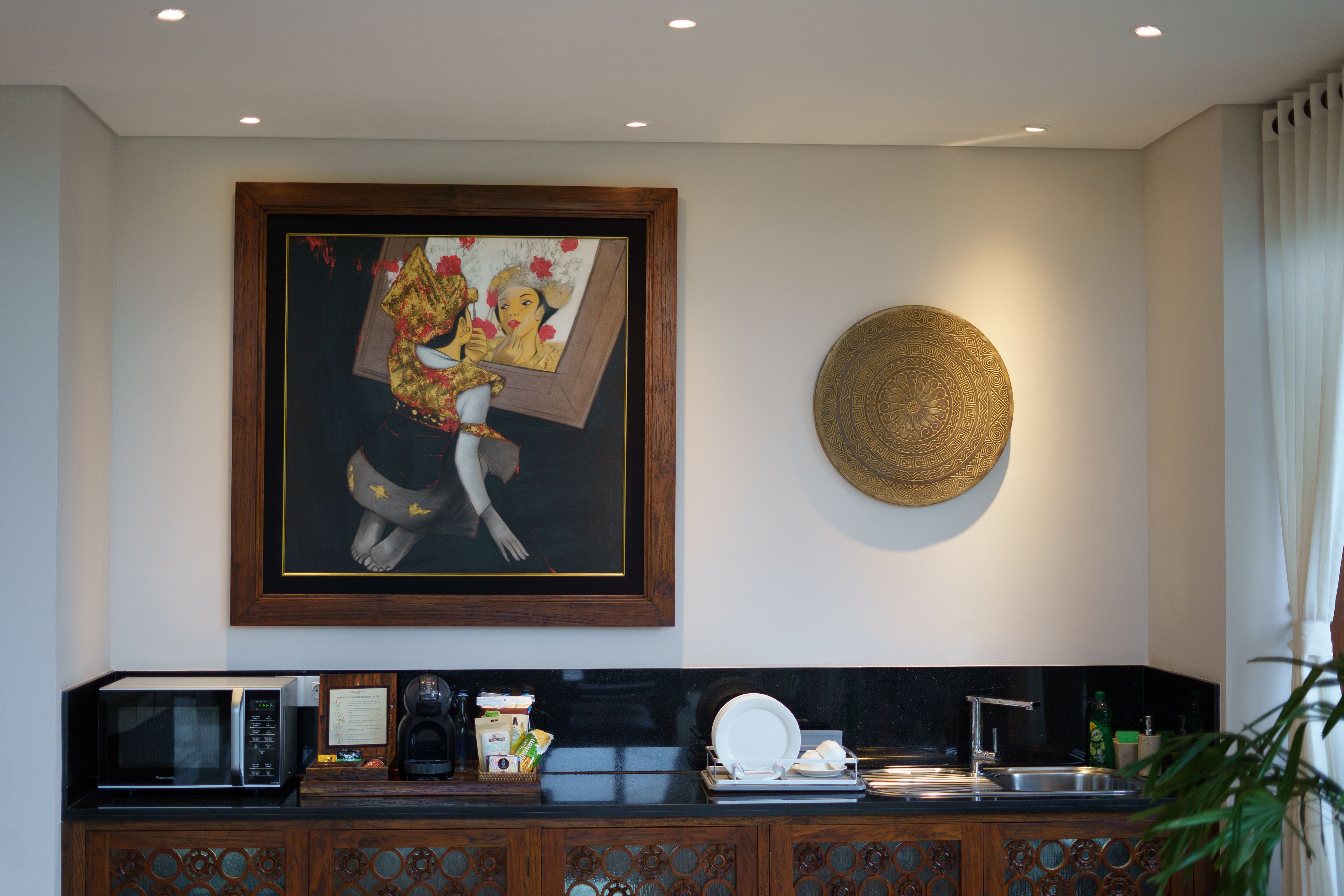 two-bedrooms infinity lap pool villa | private kitchenette | electric kettle