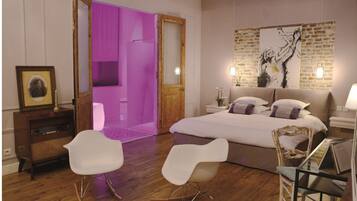 Superior suite, en-suite badkamer, uitzicht op tuin
