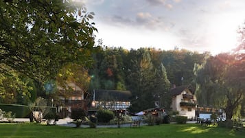 Front of property – evening/night