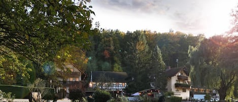 Front of property – evening/night