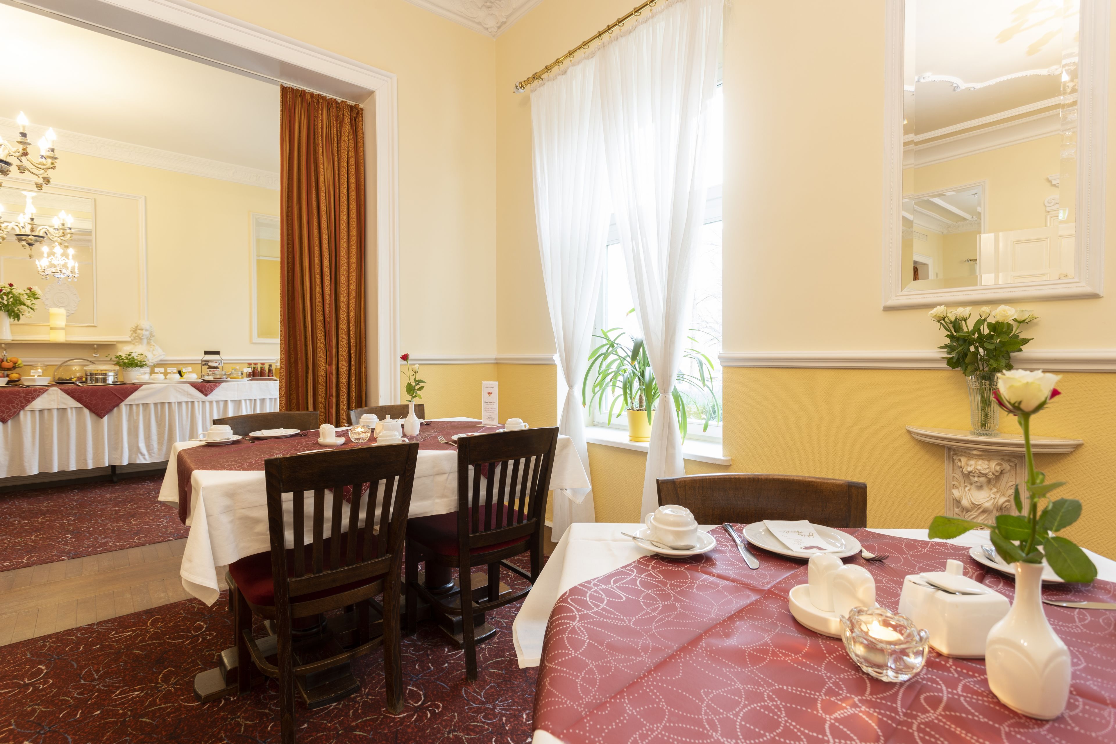 daily buffet breakfast (eur 16.5 per person)