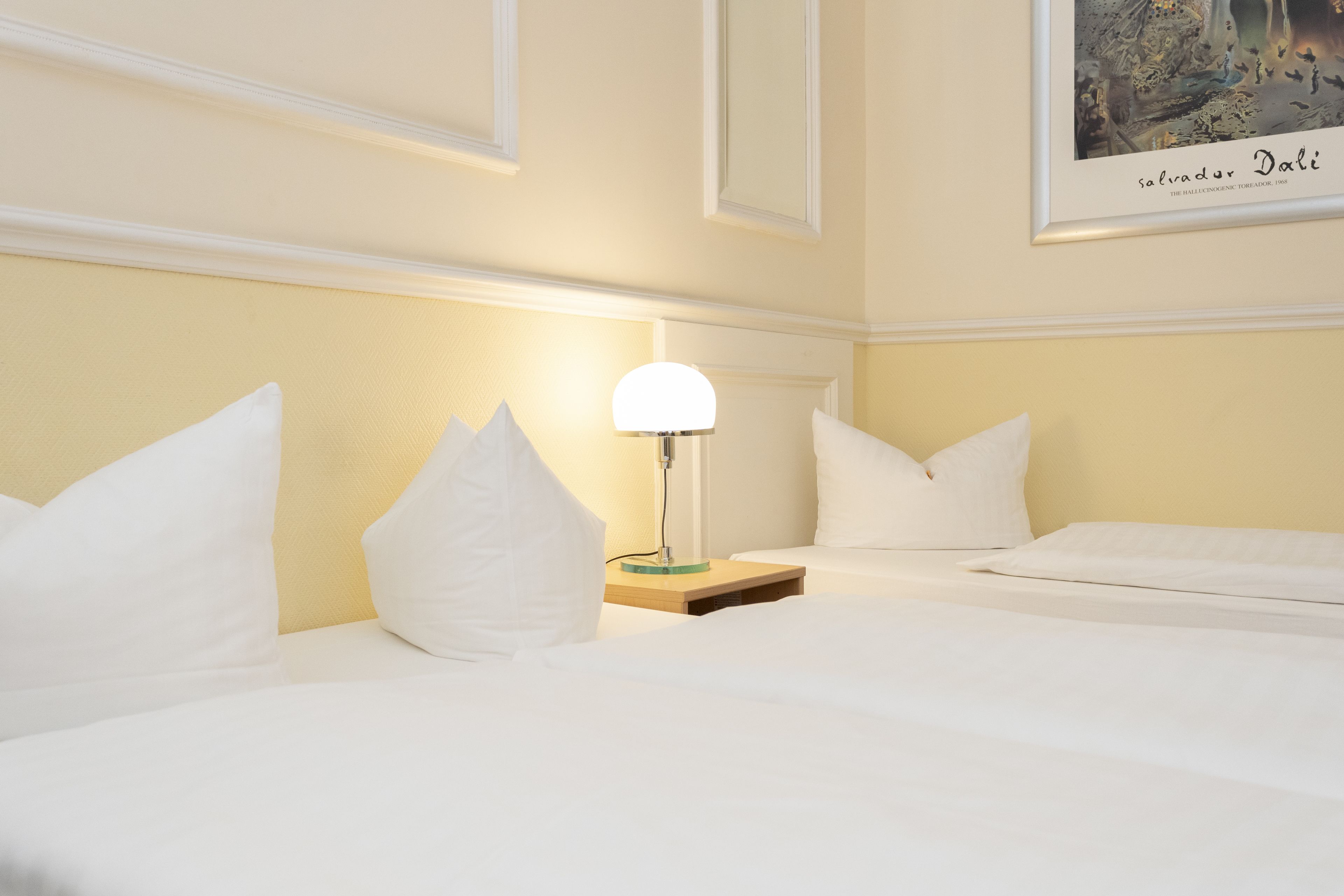 hypo-allergenic bedding, in-room safe, desk, laptop workspace