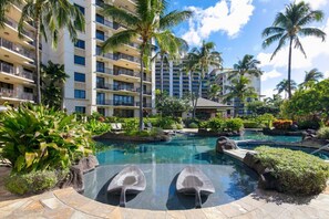 Una piscina riscaldata