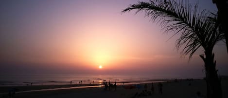 Vlak bij het strand