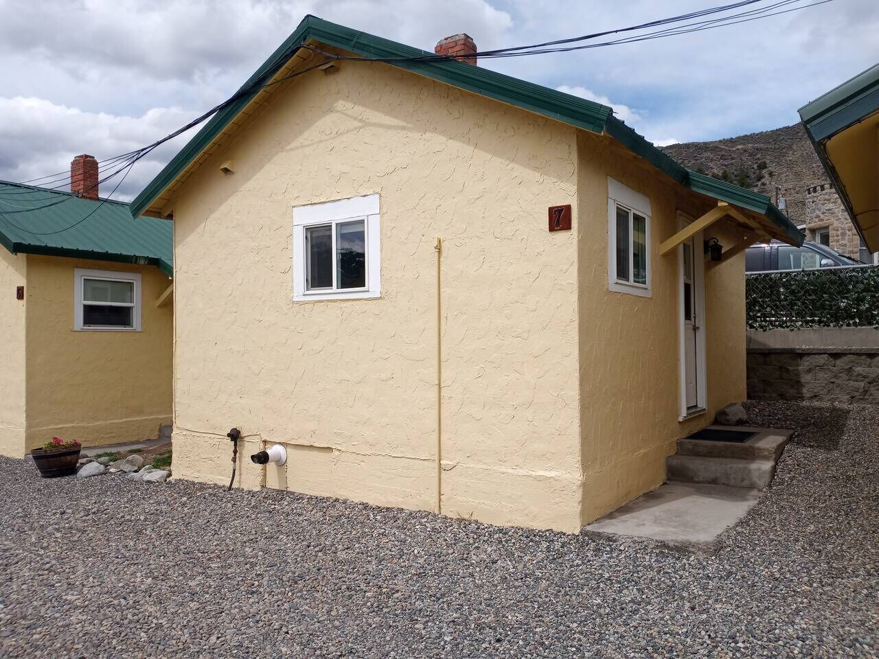 Casa de campo familiar, 2 camas Queen size, para no fumadores | Vista al patio