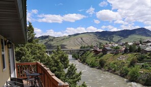 Family Duplex, 2 Queen Beds, Non Smoking | Balcony view - Yellowstone Riverside Cottages (Gardiner)