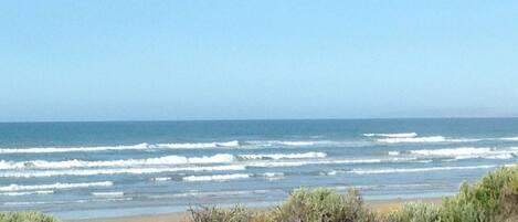 Beach nearby, sun-loungers