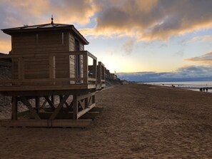 On the beach