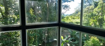 private jungle house partial ocean view, nice pool