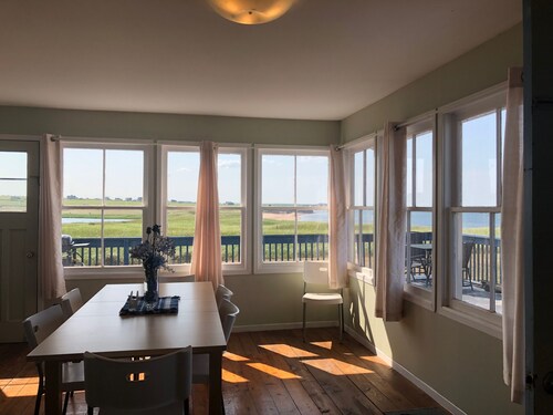 Ocean Front Cottage with beautiful private beach and the lake of shining waters