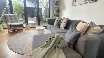 Smart TV, video game console, Netflix, DVD player