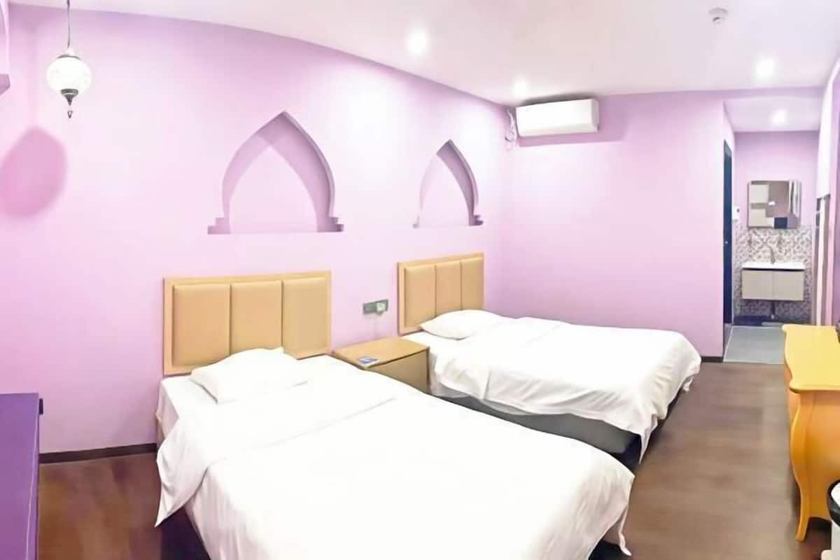 Desk, blackout curtains, iron/ironing board, free WiFi