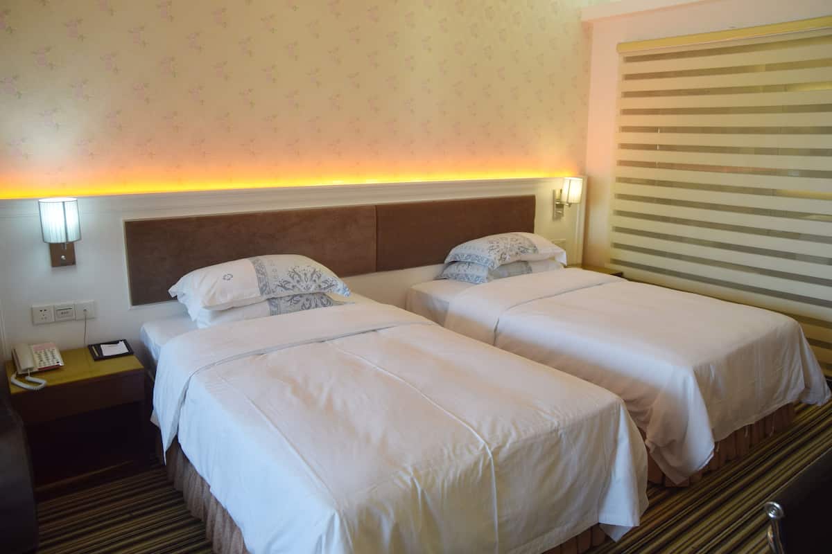Deluxe Double or Twin Room | Desk, blackout drapes, iron/ironing board (on request), WiFi (free)