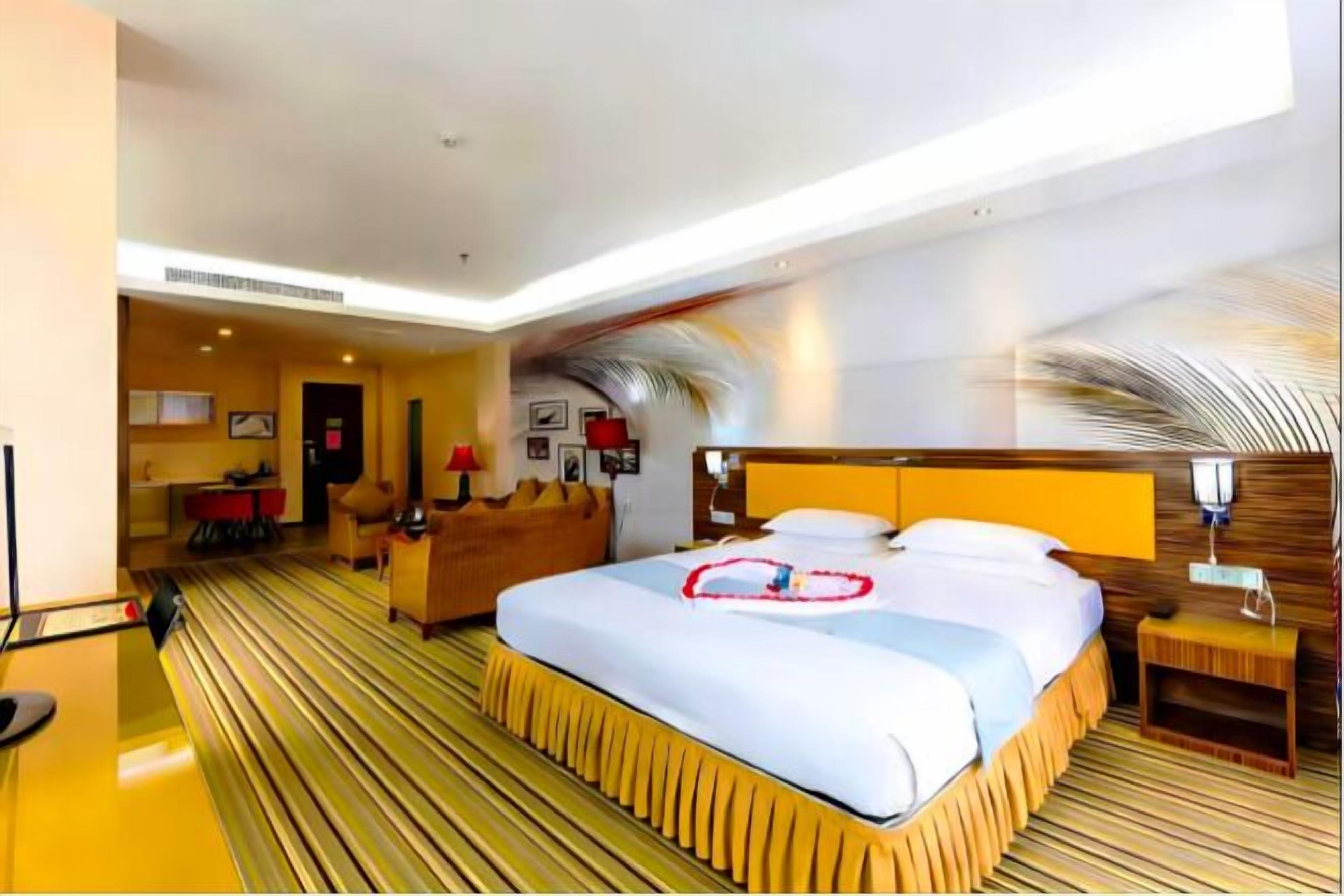 Desk, blackout curtains, iron/ironing board, free WiFi