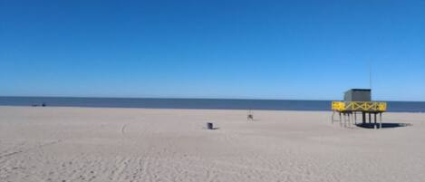 Beach nearby, sun-loungers