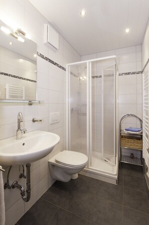 Shower, hair dryer