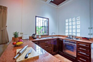 4 Bedrooms Pool Villa | Private kitchen | Fridge, microwave, stovetop, electric kettle