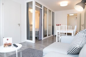 Apartment, 2 Bedrooms | Living area | Smart TV, Netflix, first-run movies