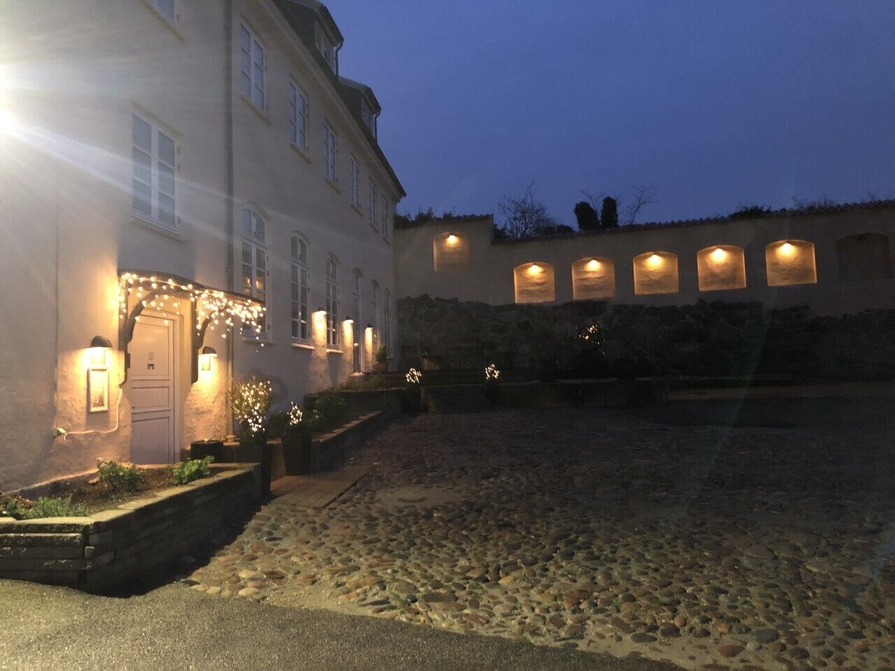 front of property – evening/night