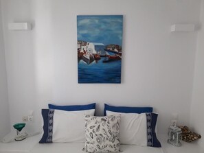 Appartamento, vista mare (Ntina) | Ferro/asse da stiro, Wi-Fi gratuito, lenzuola