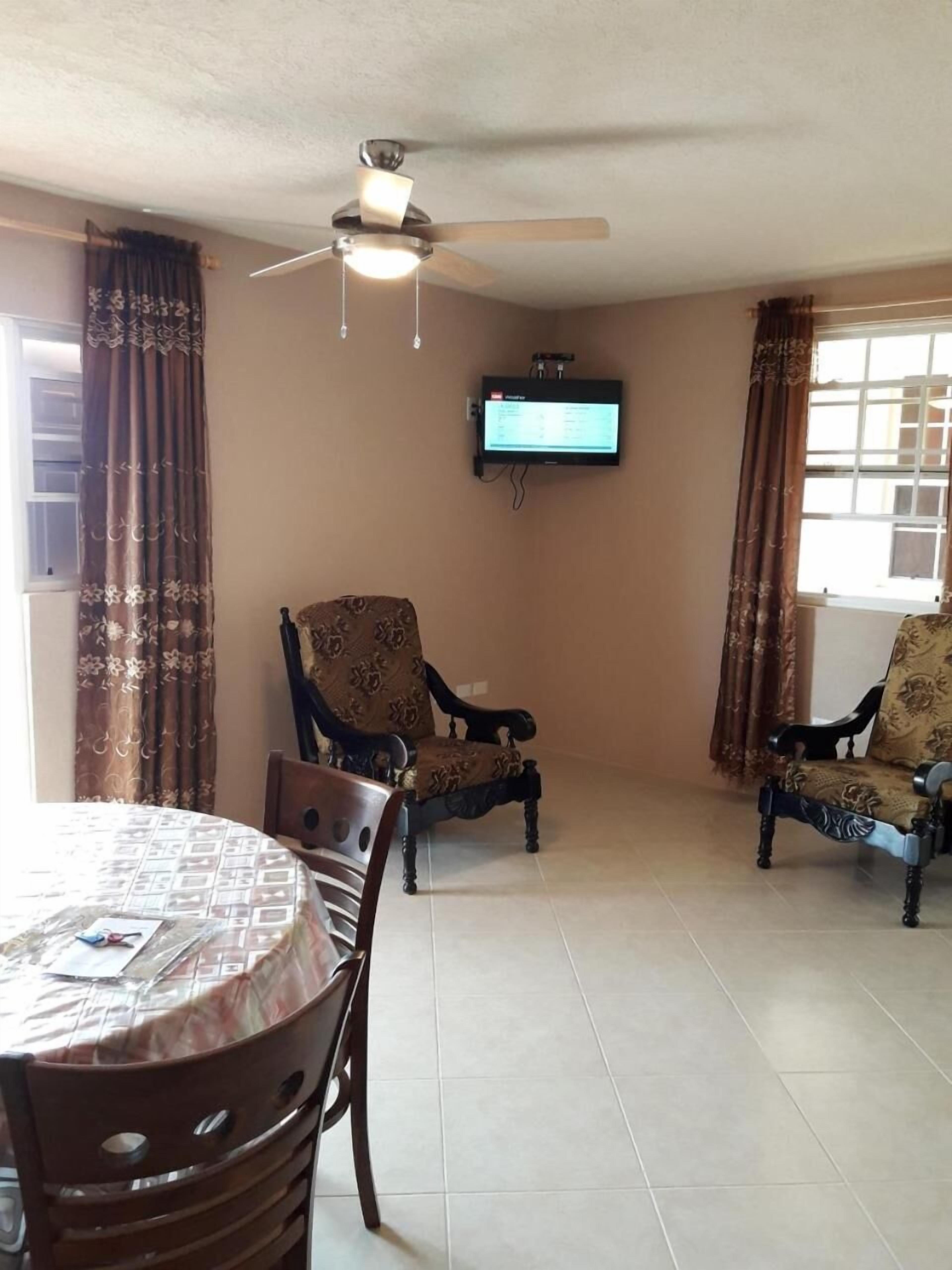 40-inch flat-screen tv with cable channels, tv, first-run films