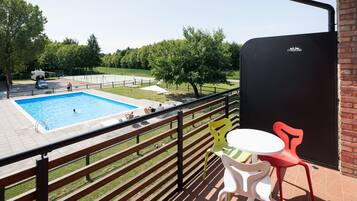 Blick vom Balkon