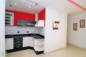 Design Apartment, Multiple Beds, Non Smoking | Private kitchen | Full-sized fridge, microwave, oven, coffee/tea maker - MZapartments Souza Lima (Rio de Janeiro)