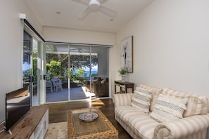 Superior Villa, 1 Bedroom, Pool Access, Ocean View | Living area - Reflections Villa 3 (Picnic Bay)