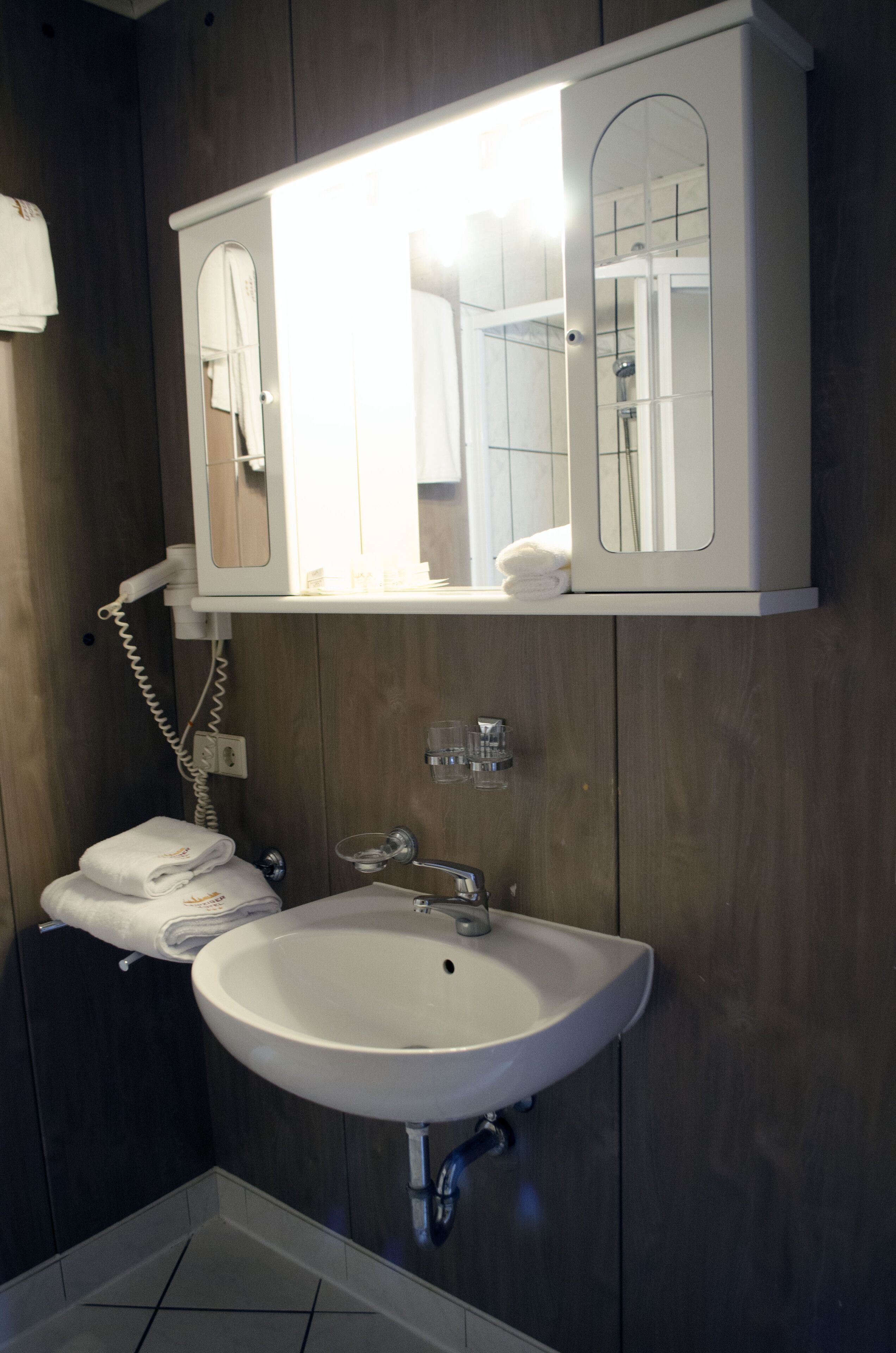 shower, free toiletries, hair dryer, bathrobes