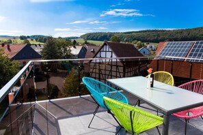 Apartment, Hill View (Rapunzel) | Balcony view - Landhaus im Rinnetal (Homberg)
