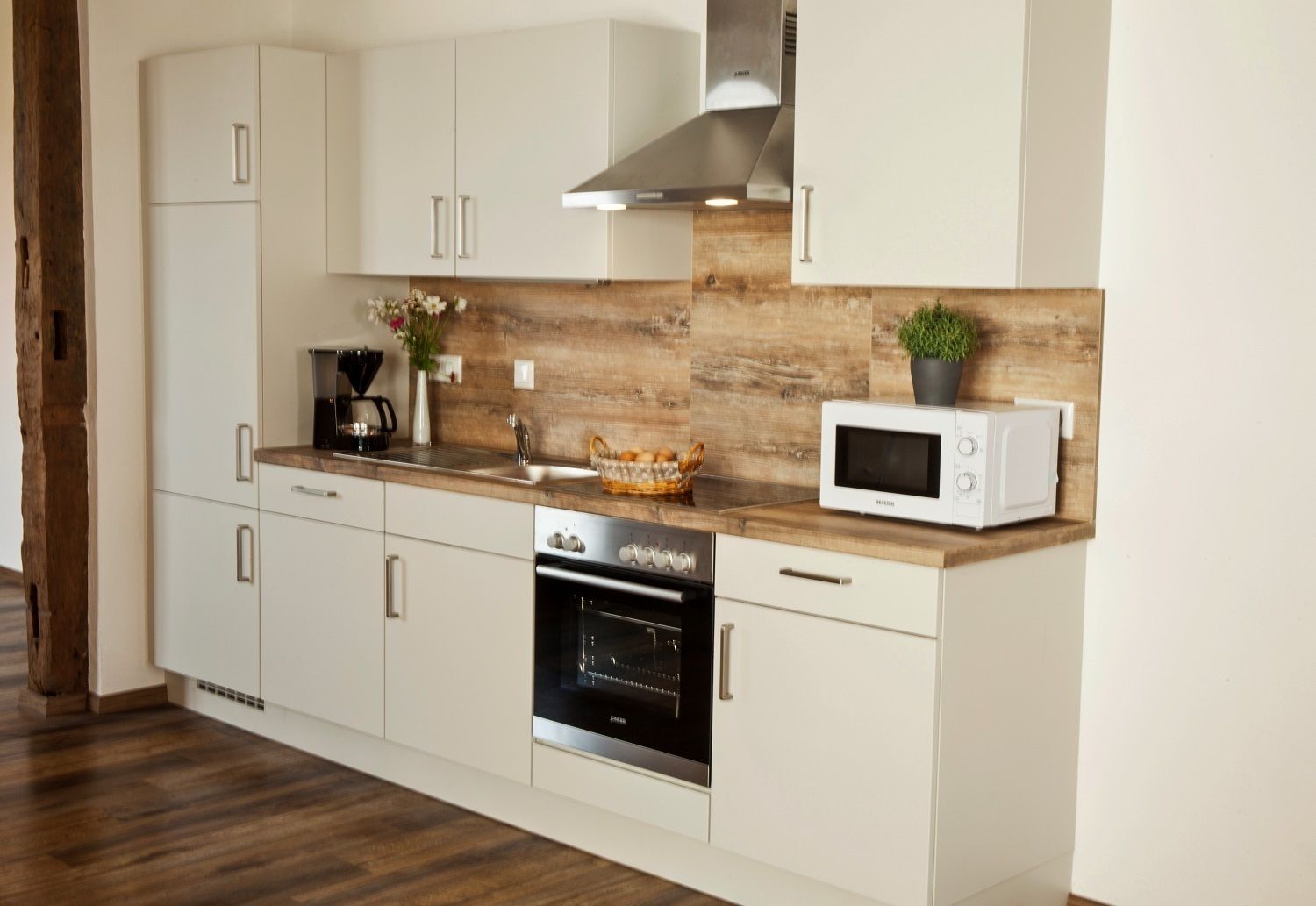 Apartment, 3 Bedrooms, Garden View (Rotkäppchen) | Private kitchen | Fridge, microwave, stovetop, dishwasher