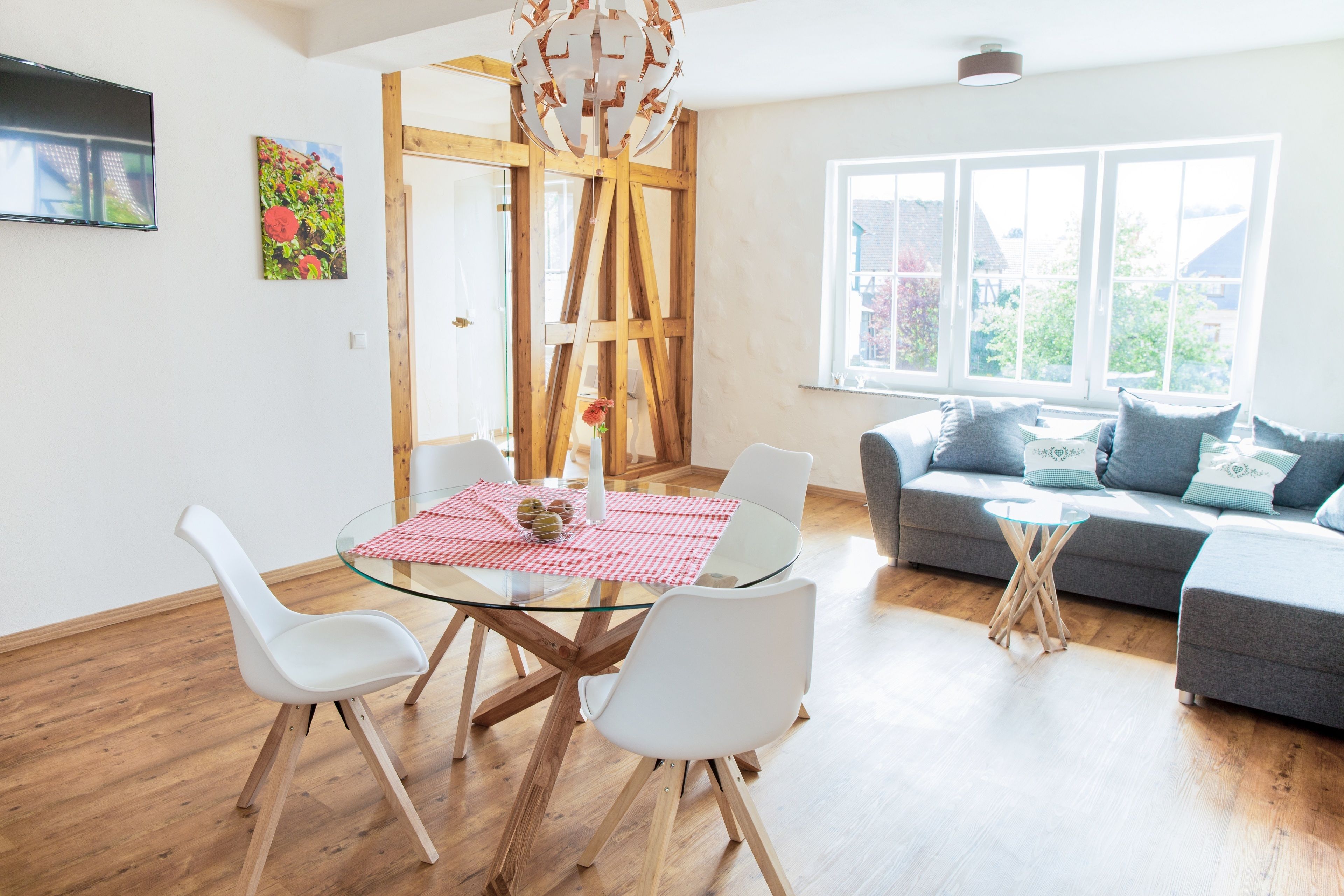 Apartment, 2 Bedrooms, Balcony, Garden View | Minibar, in-room safe, individually decorated, individually furnished