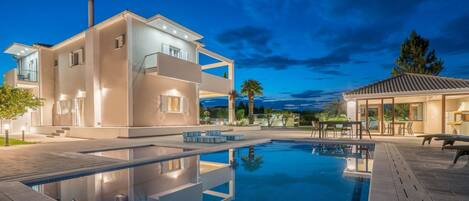 Front of property - evening/night