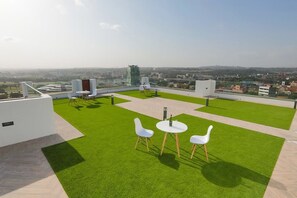 Byutsikt fra overnattingsstedet