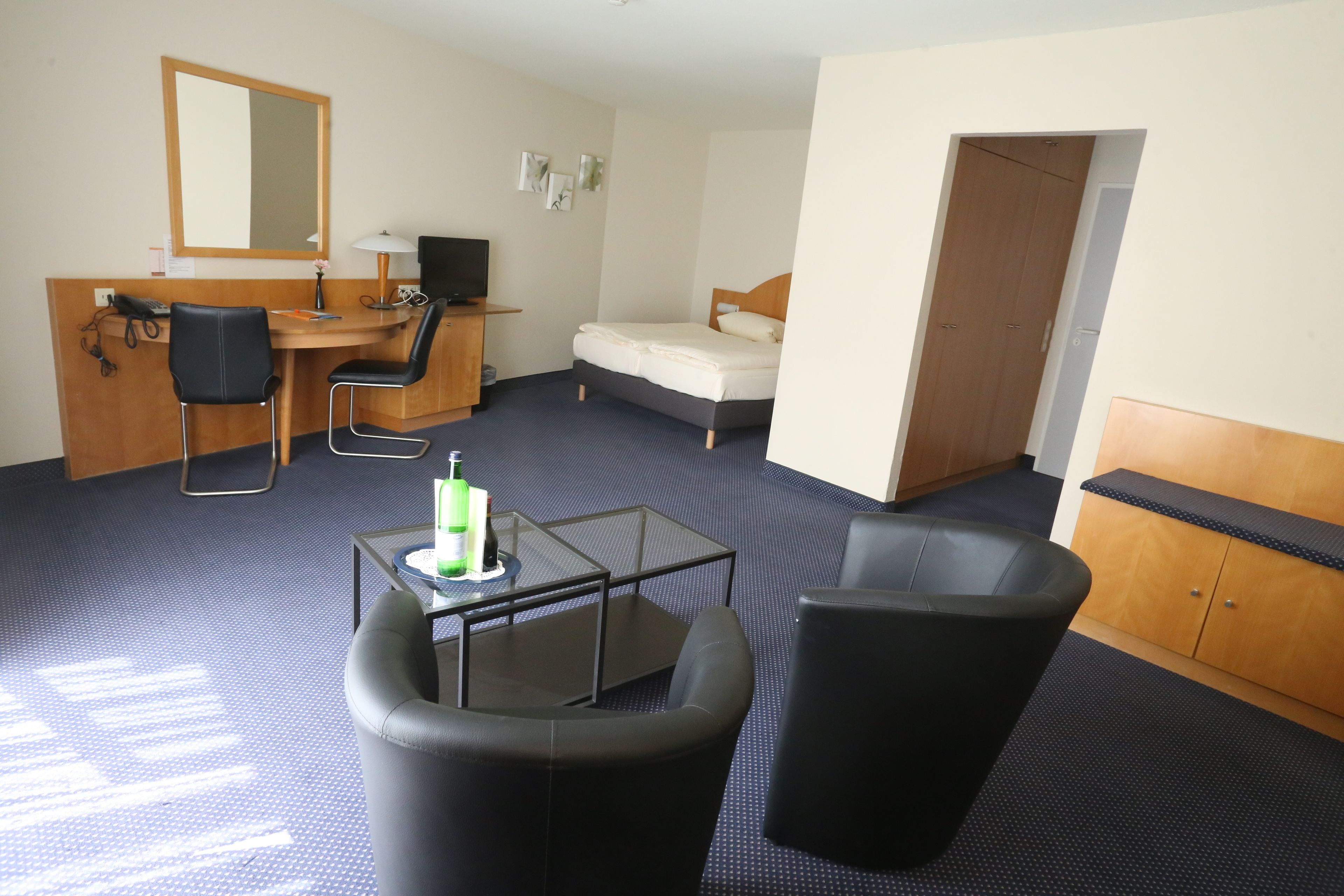 comfort double room | 1 bedroom, in-room safe, desk, blackout curtains