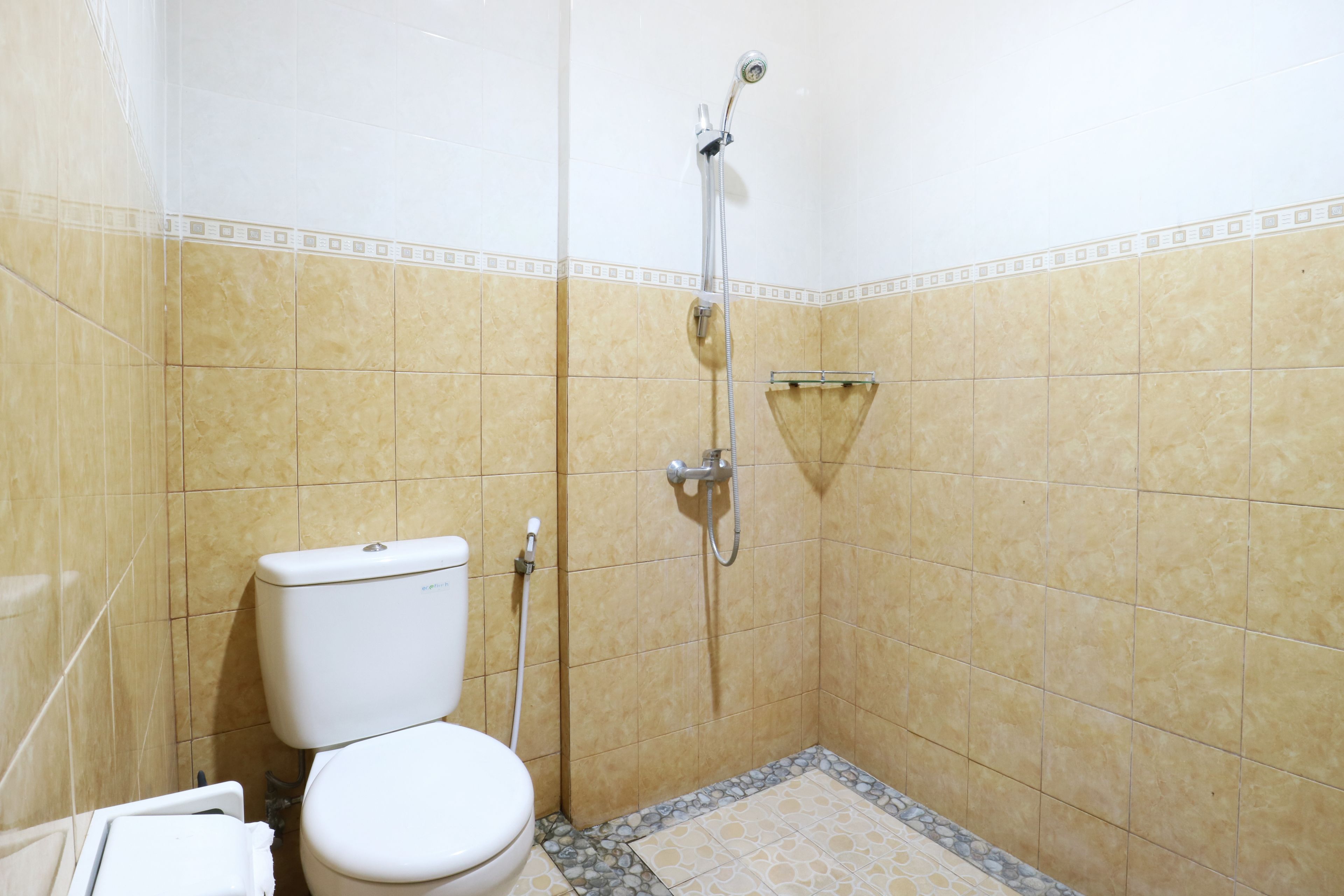 deluxe room | bathroom | shower, towels