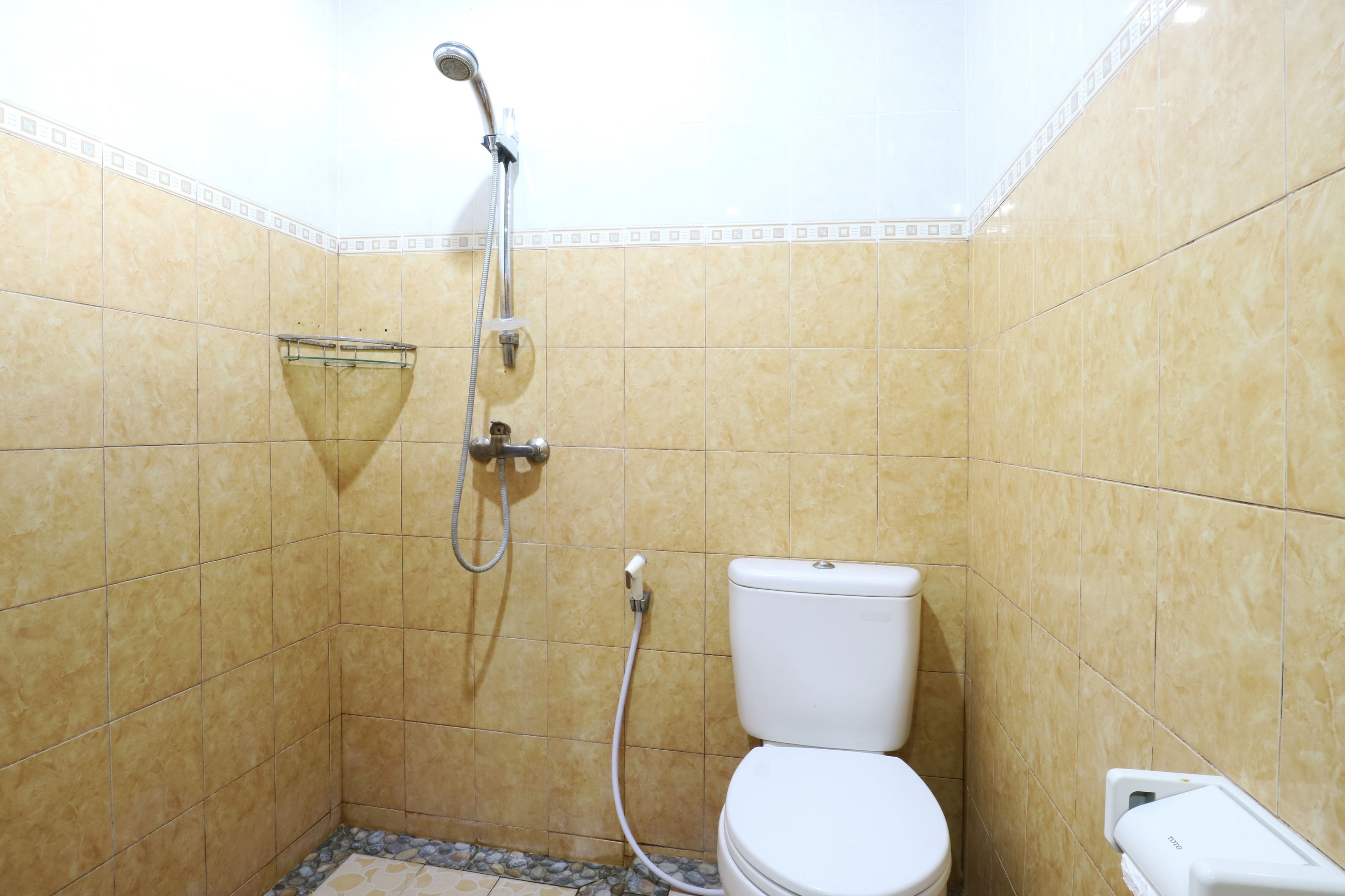 deluxe room | bathroom | shower, towels